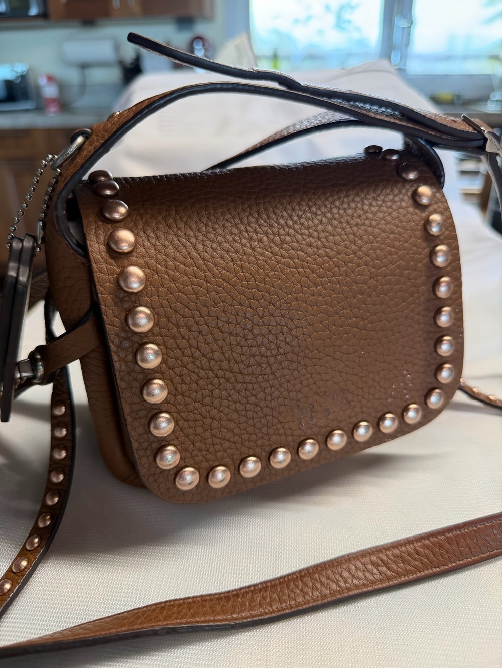 Authentic Coach Dakota Full Grain Cowhide Leather Purse Handbag